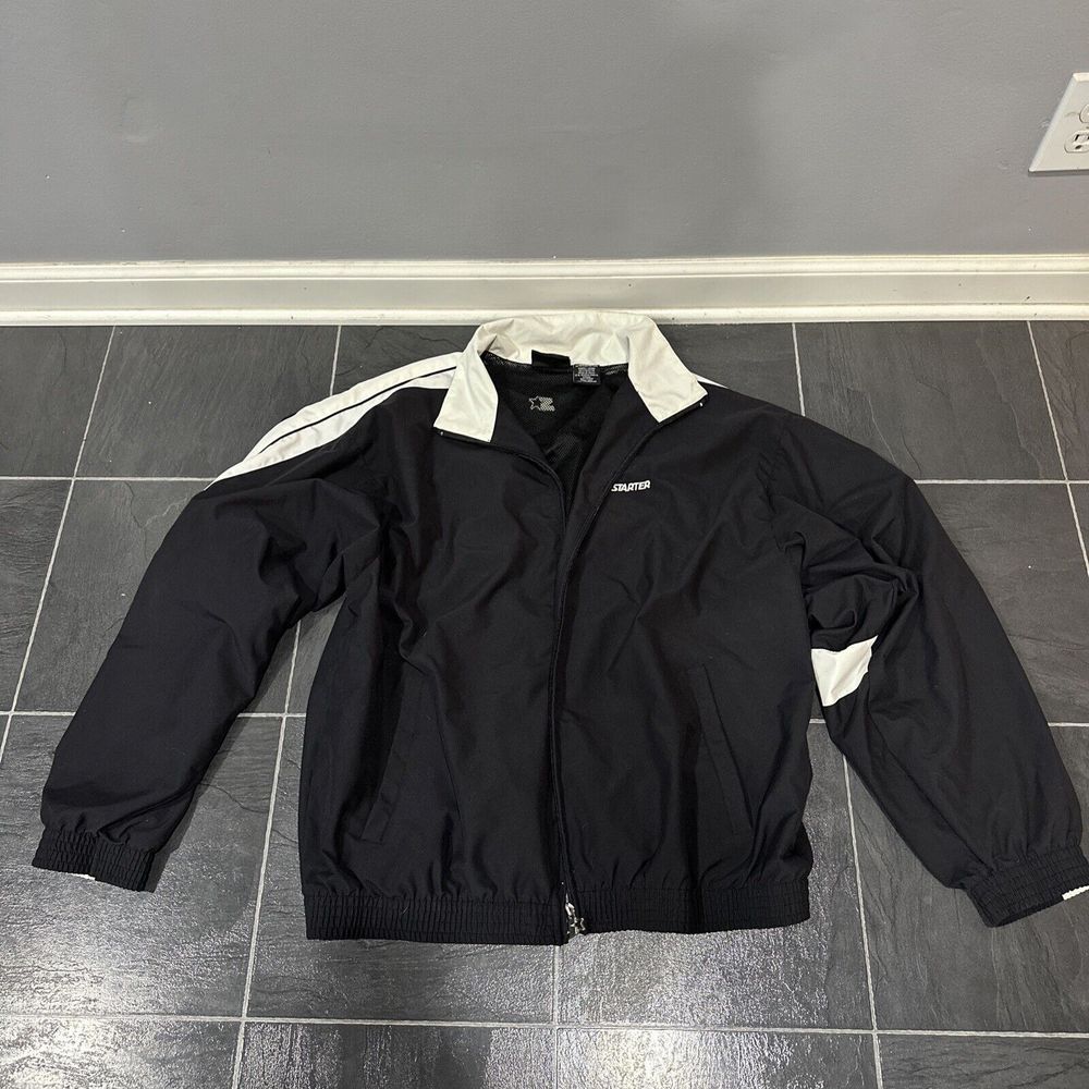 Starter Vintage Windbreaker Full Zip Athletic Track Jacket Men’s Size Large